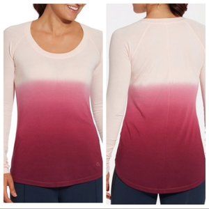 CALIA Flow Everyday Long Sleeve Shirt Pink cream ombre
